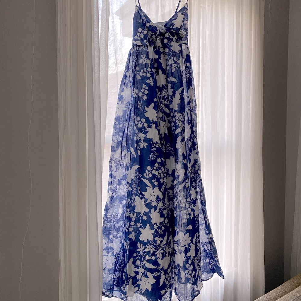 100% cotton Zara summer maxi dress - fully lined and very comfortable!